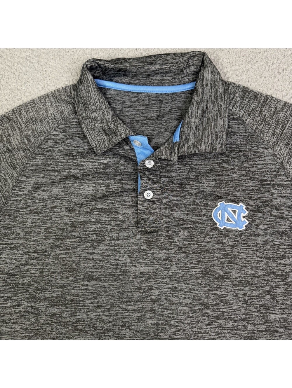 Adidas North Carolina UNC Tarheels NCAA Mens XL ClimaChill Gray Polo Shirt